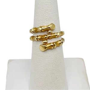 *SOLD* 14 Kt gold Bamboo Vintage Ring